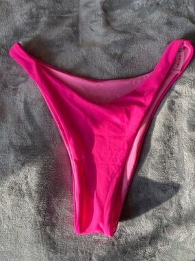 Hot Pink Reversible High Cut Bikini Bottom
